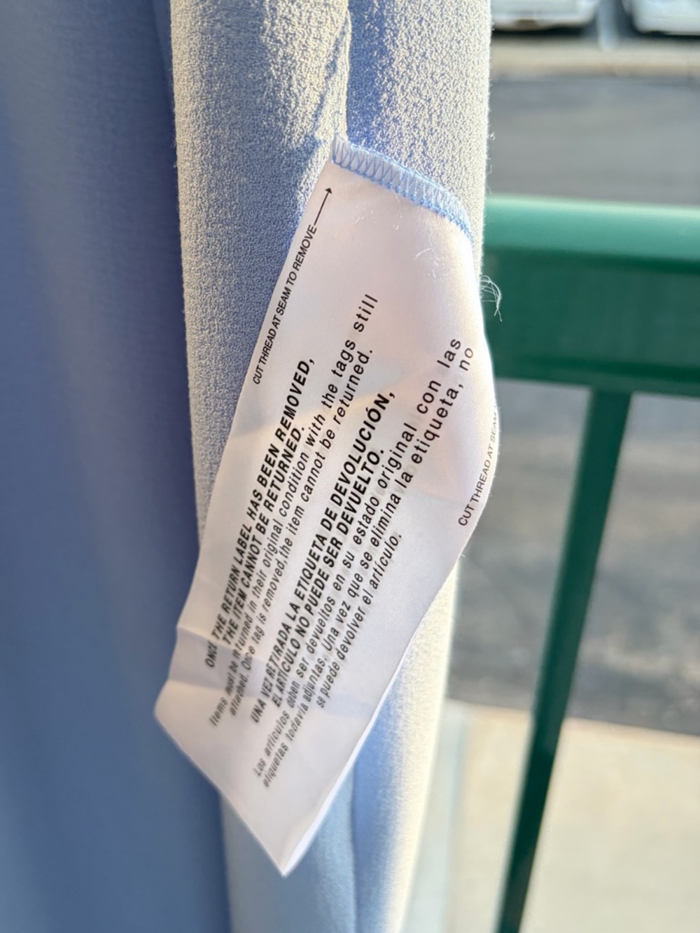 🆕 Dress The Population Light Blue Maxi Dress Slit Elegant Formal Gown Size M - Picture 14 of 15